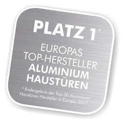 Platz 1 in Europa im Haustüren Segment