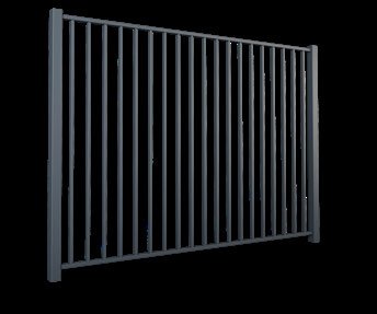 OPR 25 — Rohrprofil-Industriezaun max. 2,4 m