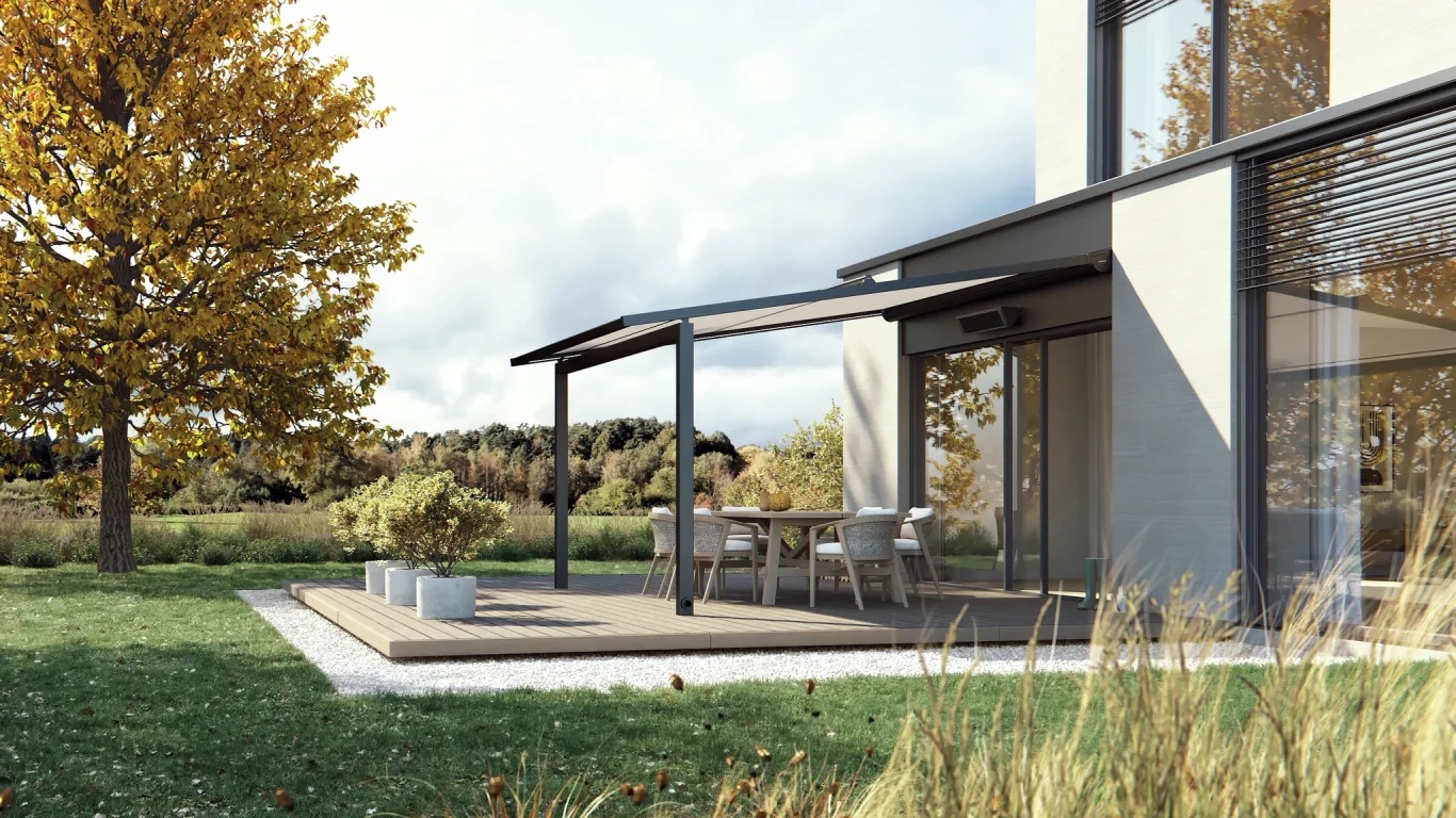 Warema Pergola-Markise mit Stützen